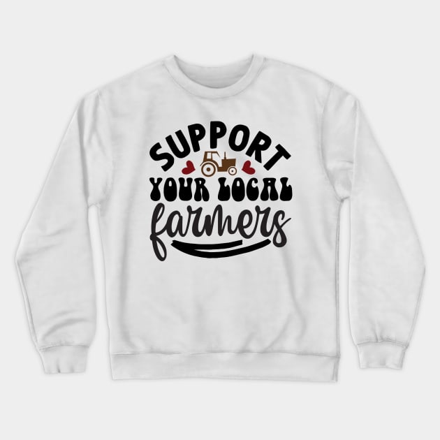 Farm Tractors , Farming Gift Crewneck Sweatshirt by KRMOSH